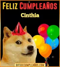 Memes de Cumpleaños Cinthia